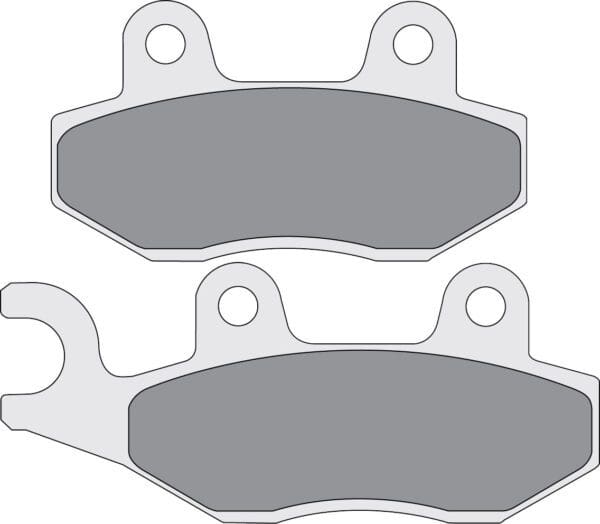 A pair of brake pads for motorcycles