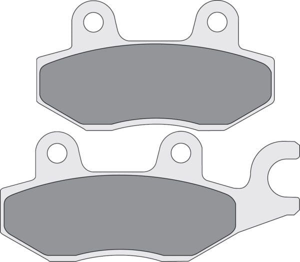 A pair of brake pads for motorcycles