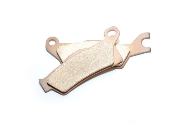 A pair of brake pads for a motorcycle