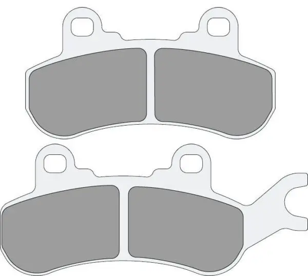 A pair of brake pads for motorcycles