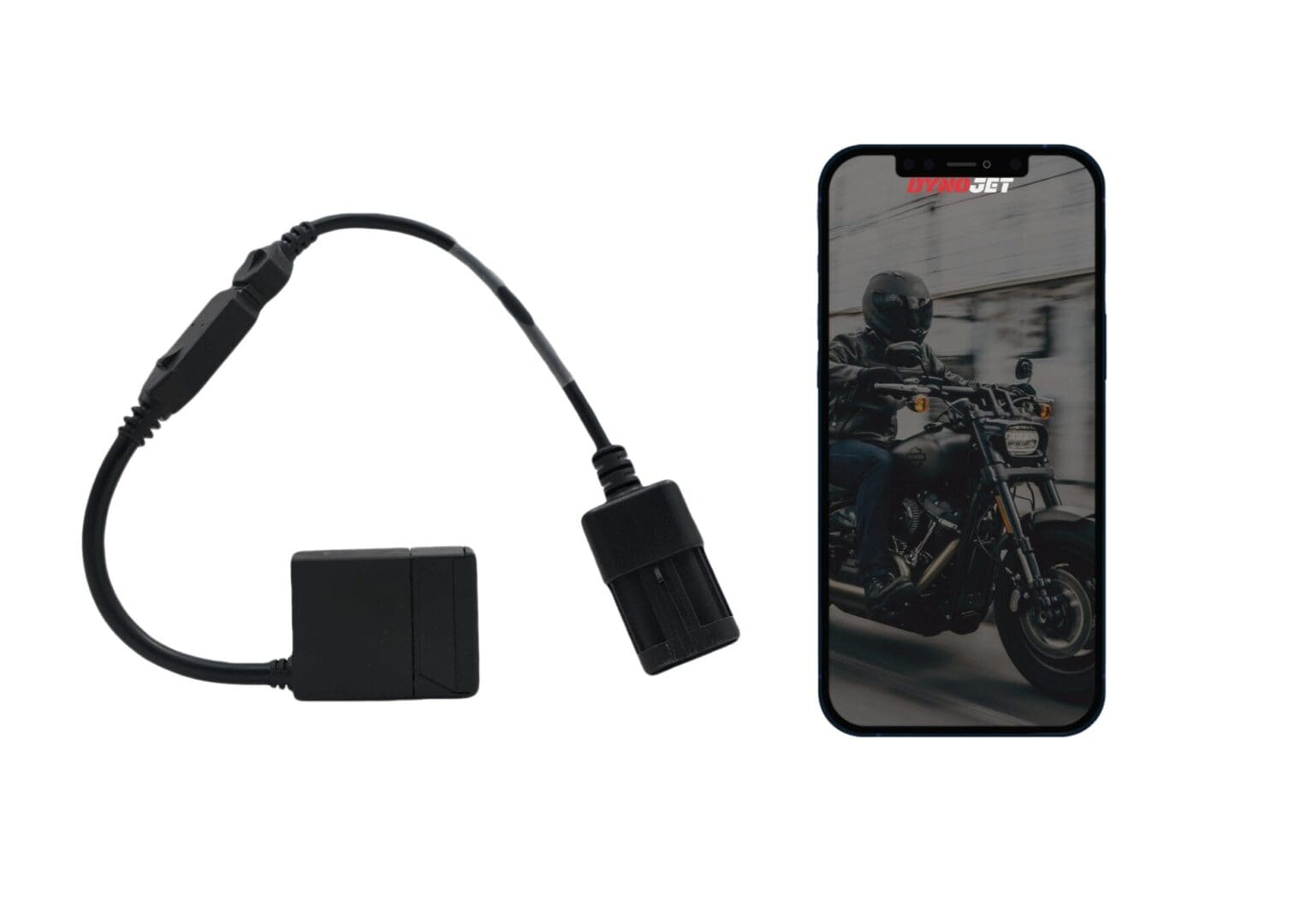 A cell phone and a motorcycle charger