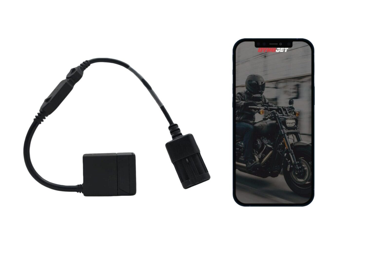 A cell phone and a motorcycle charger